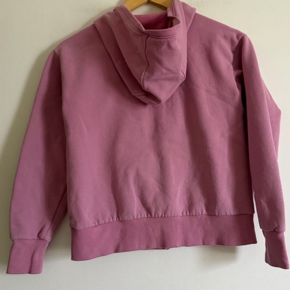 Athleta Girl Pink Full Zip Hoodie Long Sleeve Sweater size L/12 - Picture 3 of 4